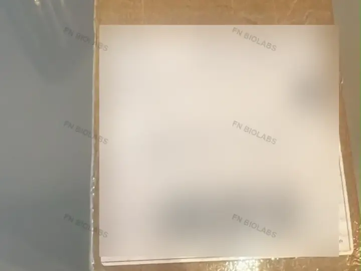 Customer-supplied parcel photo with the complete shipping label privacy-redacted